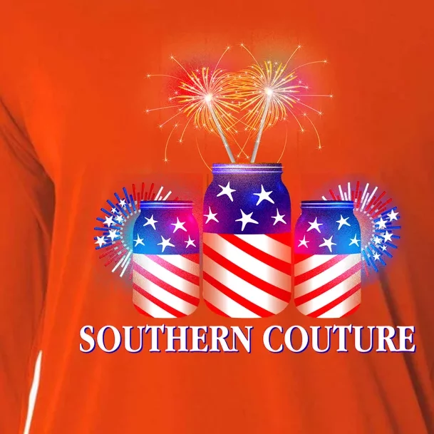 Southern Couture July 4th Cooling Performance Long Sleeve Crew