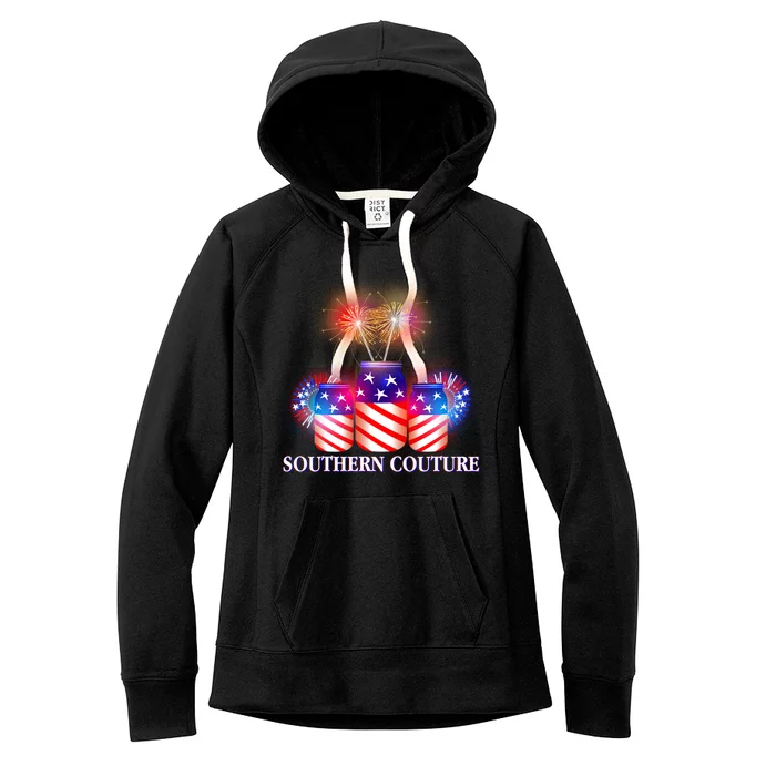 Southern Couture July 4th Women's Fleece Hoodie