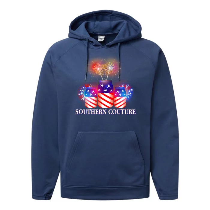 Southern Couture July 4th Performance Fleece Hoodie