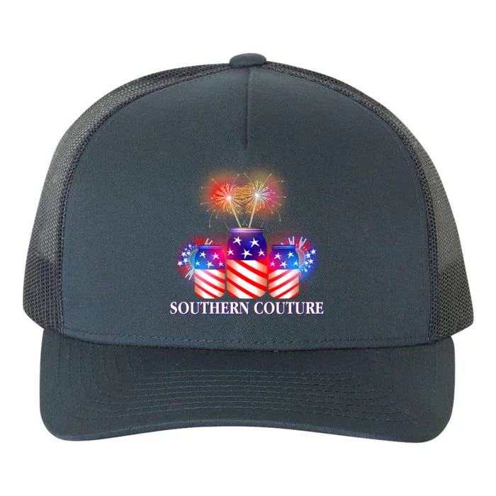 Southern Couture July 4th Yupoong Adult 5-Panel Trucker Hat