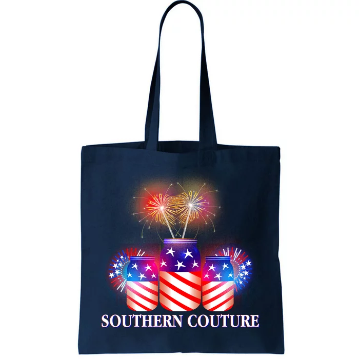 Southern Couture July 4th Tote Bag