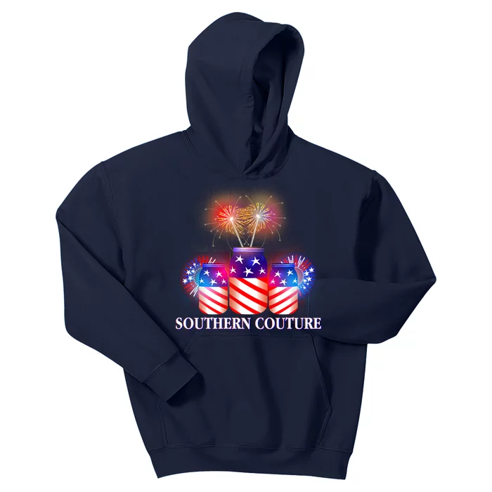 Southern Couture July 4th Kids Hoodie