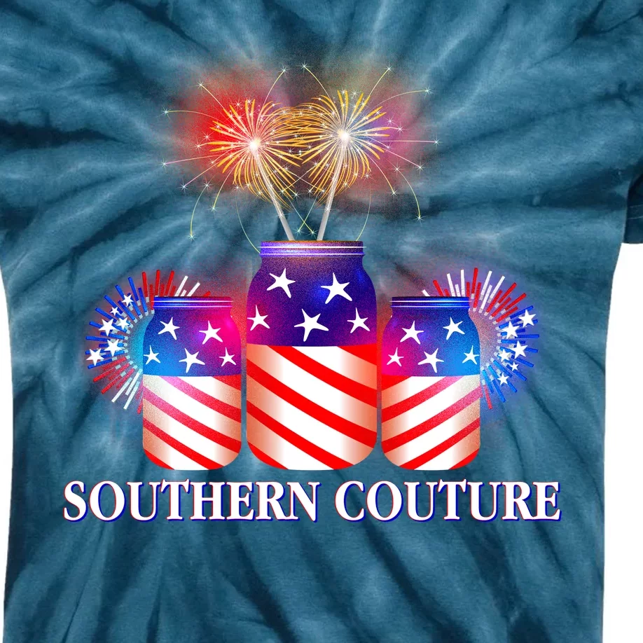 Southern Couture July 4th Kids Tie-Dye T-Shirt