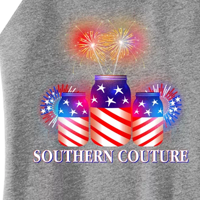 Southern Couture July 4th Women’s Perfect Tri Rocker Tank