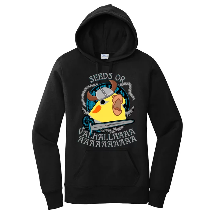 Seeds Or Valhalla Viking Cockatiel Women's Pullover Hoodie