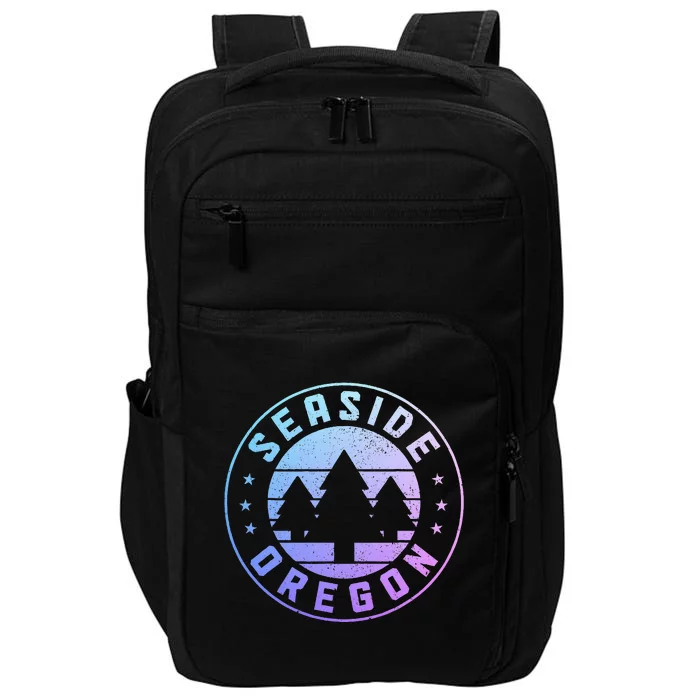 Seaside Oregon Vintage Pride Impact Tech Backpack