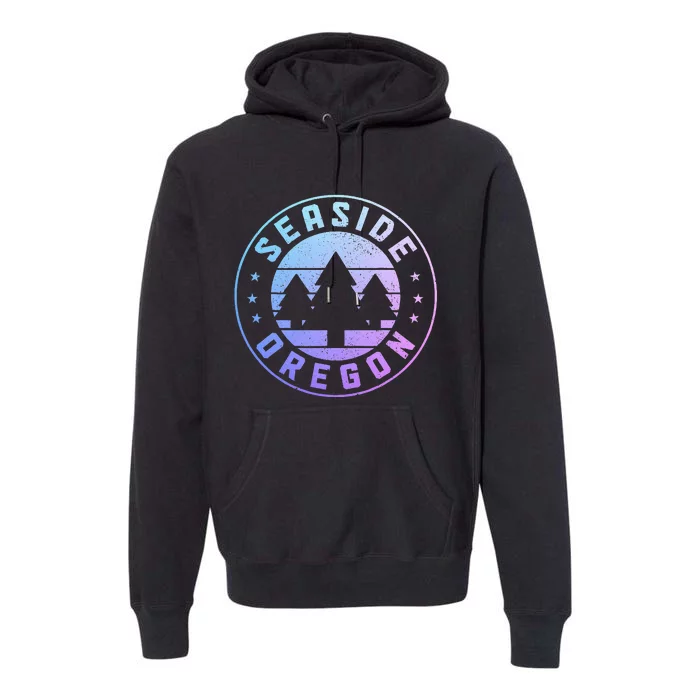 Seaside Oregon Vintage Pride Premium Hoodie