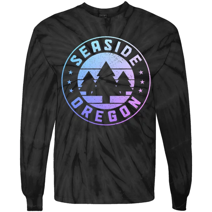 Seaside Oregon Vintage Pride Tie-Dye Long Sleeve Shirt