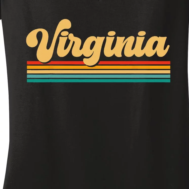 State of Virginia Women's V-Neck T-Shirt