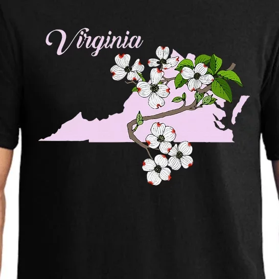 State Of Virginia Flower The American Dogwood Pajama Set