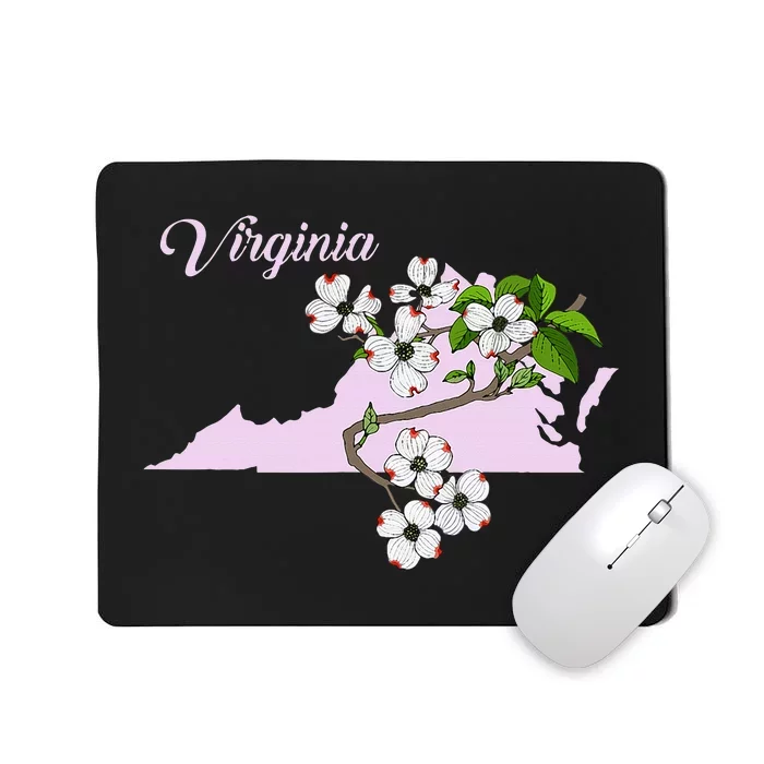 State Of Virginia Flower The American Dogwood Mousepad