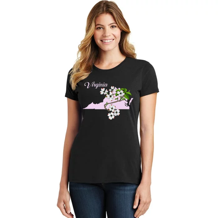 State Of Virginia Flower The American Dogwood Women's T-Shirt