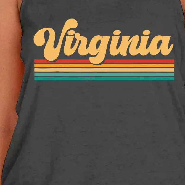 State Of Virginia Women's Knotted Racerback Tank