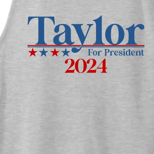 Sharon Osbourne Wearing Taylor For President 2024 Ladies Tri-Blend Wicking Tank