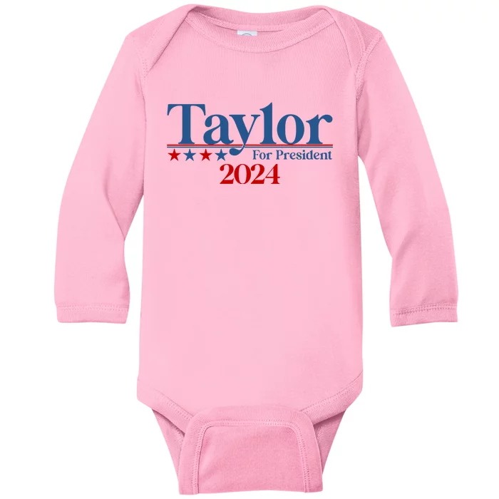 Sharon Osbourne Wearing Taylor For President 2024 Baby Long Sleeve Bodysuit