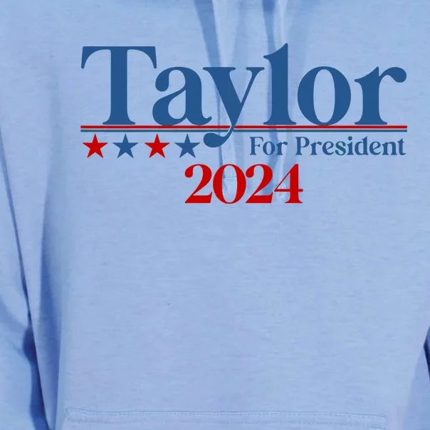 Sharon Osbourne Wearing Taylor For President 2024 Unisex Surf Hoodie