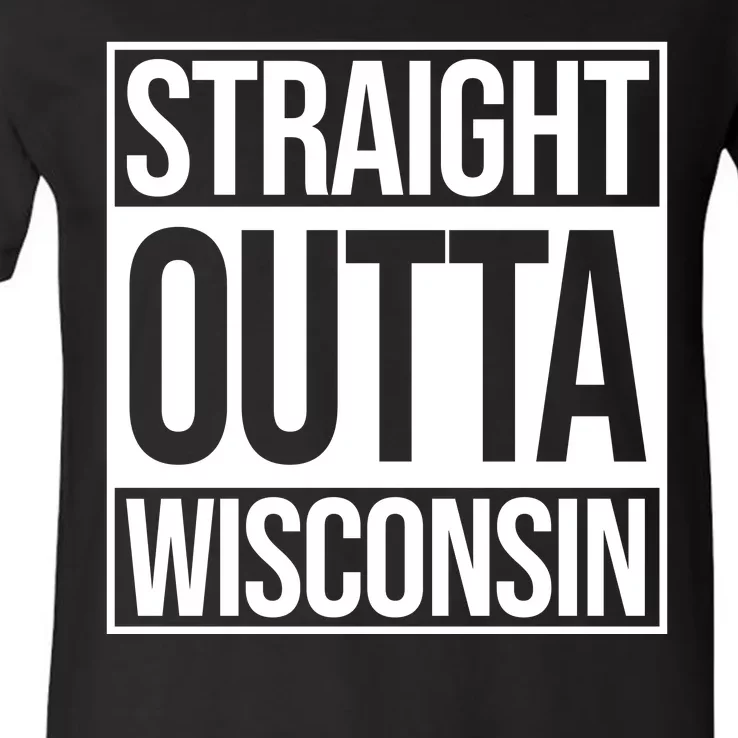 Straight Outta Wisconsin V-Neck T-Shirt