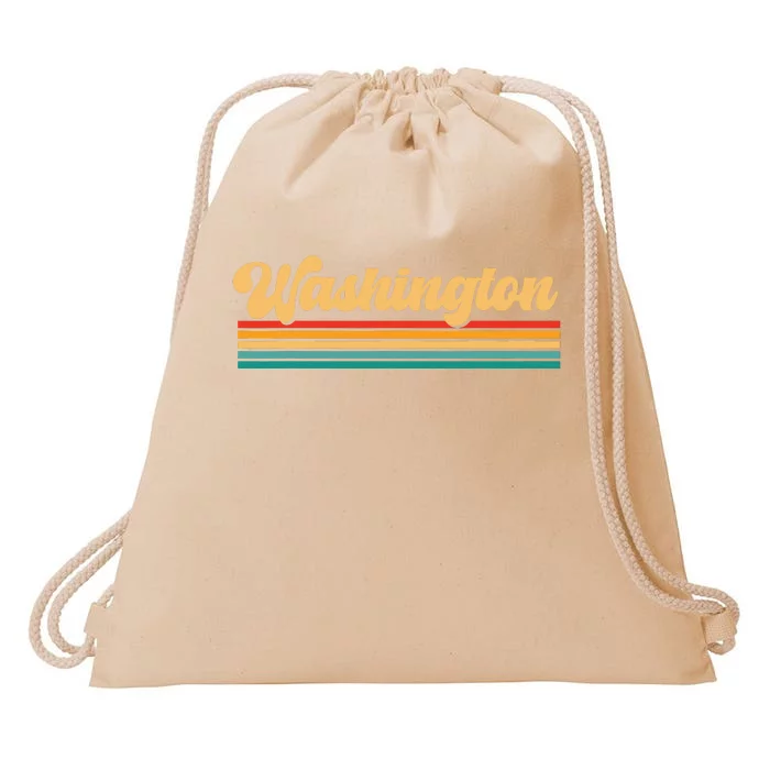 State Of Washington Drawstring Bag