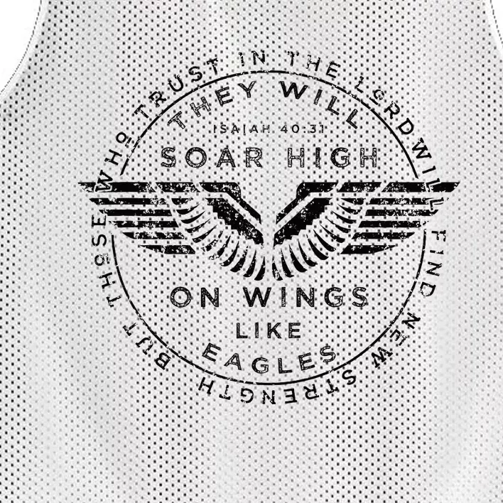 Soar On Wings Like Eagles Christian Mesh Reversible Basketball Jersey Tank