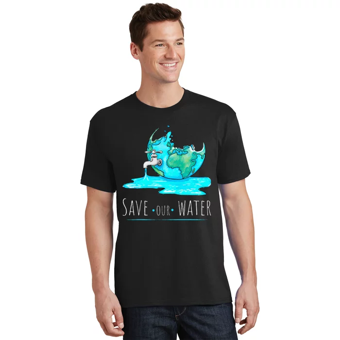 Save Our Waters Earth Day Clean Water Conservation T-Shirt