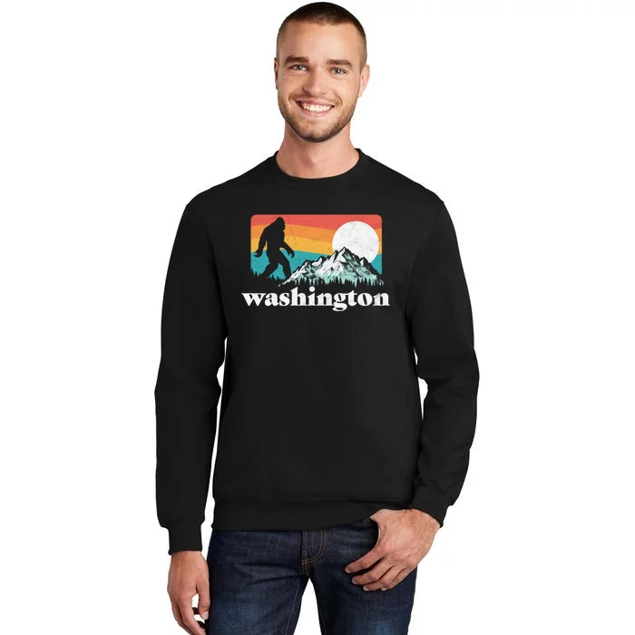 State Of Washington Pacific Northwest Bigfoot Mountain Sweatshirt