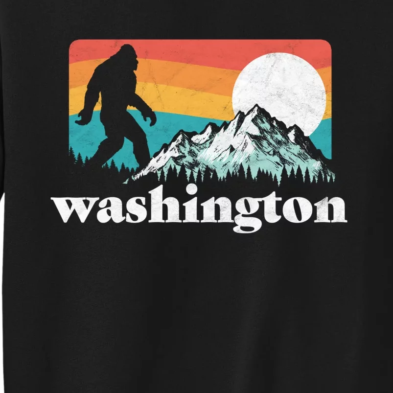 State Of Washington Pacific Northwest Bigfoot Mountain Sweatshirt