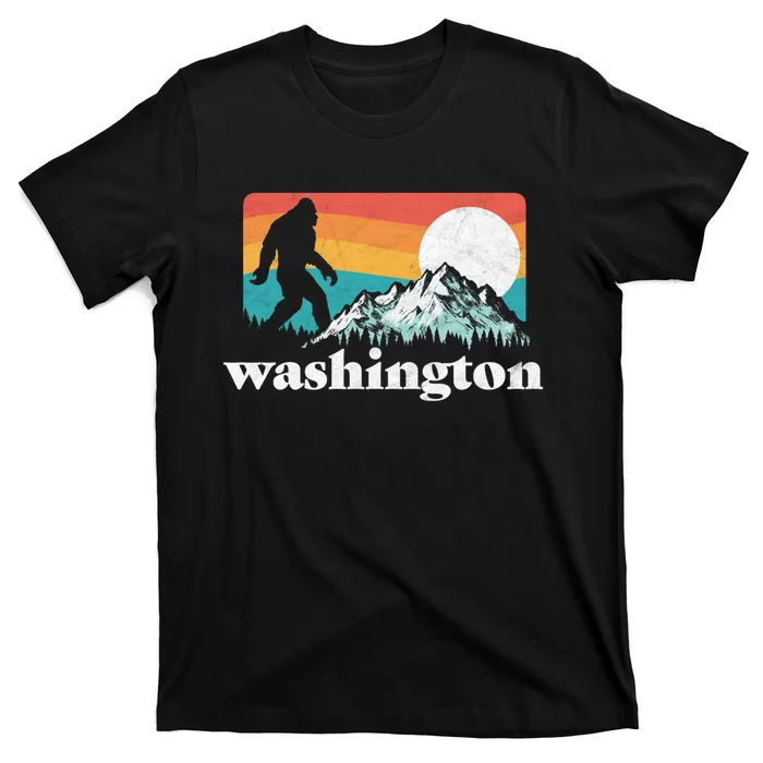 State Of Washington Pacific Northwest Bigfoot Mountain T-Shirt