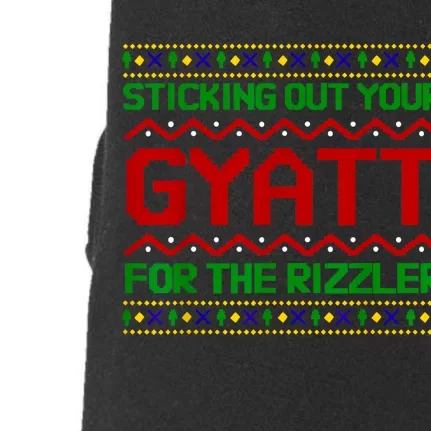 Sticking Out Your Gyatt For The Rizzler Christmas Irony Meme Doggie 3-End Fleece Hoodie