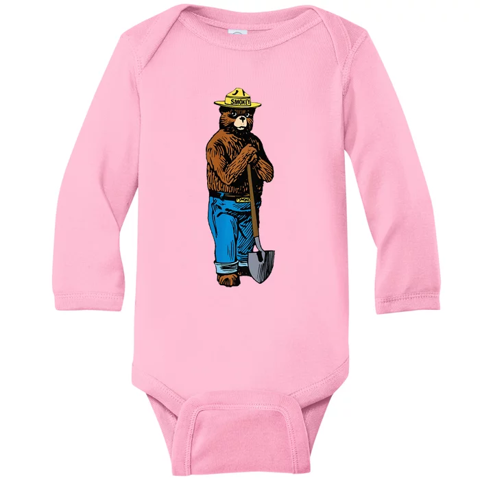 Smokey Only You Can Prevent Fires Baby Long Sleeve Bodysuit