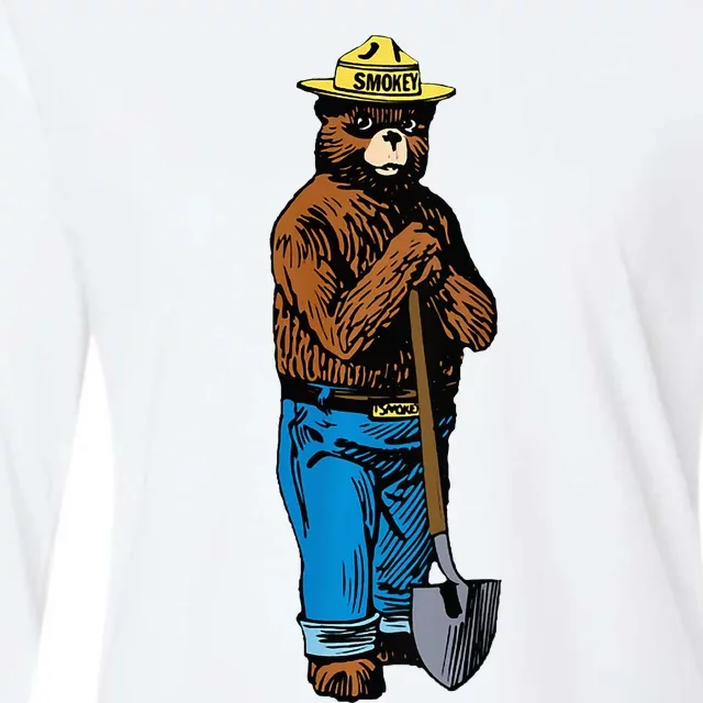 Smokey Only You Can Prevent Fires Womens Cotton Relaxed Long Sleeve T-Shirt