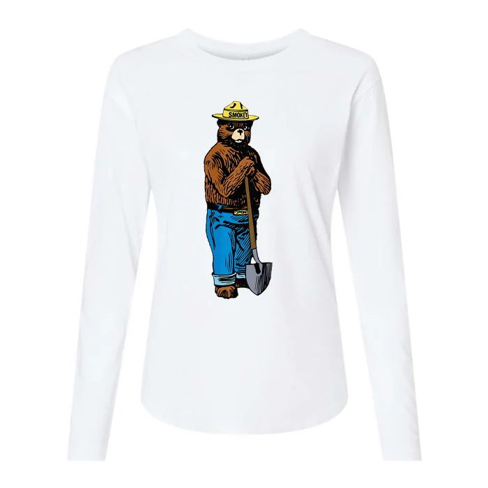 Smokey Only You Can Prevent Fires Womens Cotton Relaxed Long Sleeve T-Shirt