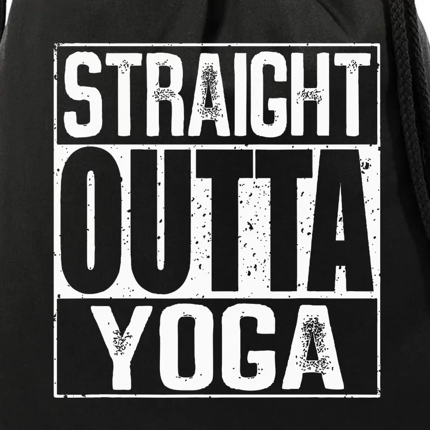 Straight Outta Yoga Drawstring Bag