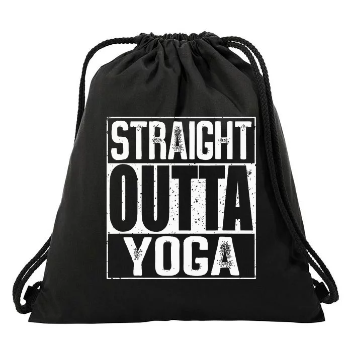 Straight Outta Yoga Drawstring Bag