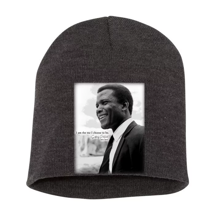 Sidney Poitier 1927 2022 Tribute Quote I Am The Me I Choose To Be Short Acrylic Beanie