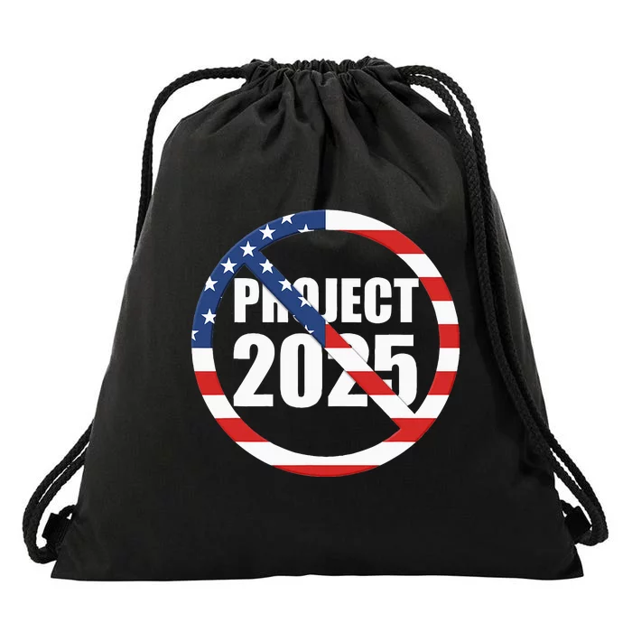 Stop Project 2025 Drawstring Bag