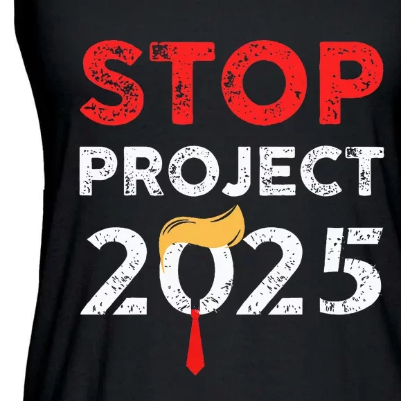 Stop Project 2025 TrumpS Project Anti Trump Ladies Essential Flowy Tank