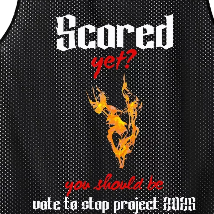 Stop Project 2025 Fight Facism Vote To Save Democracy Mesh Reversible Basketball Jersey Tank