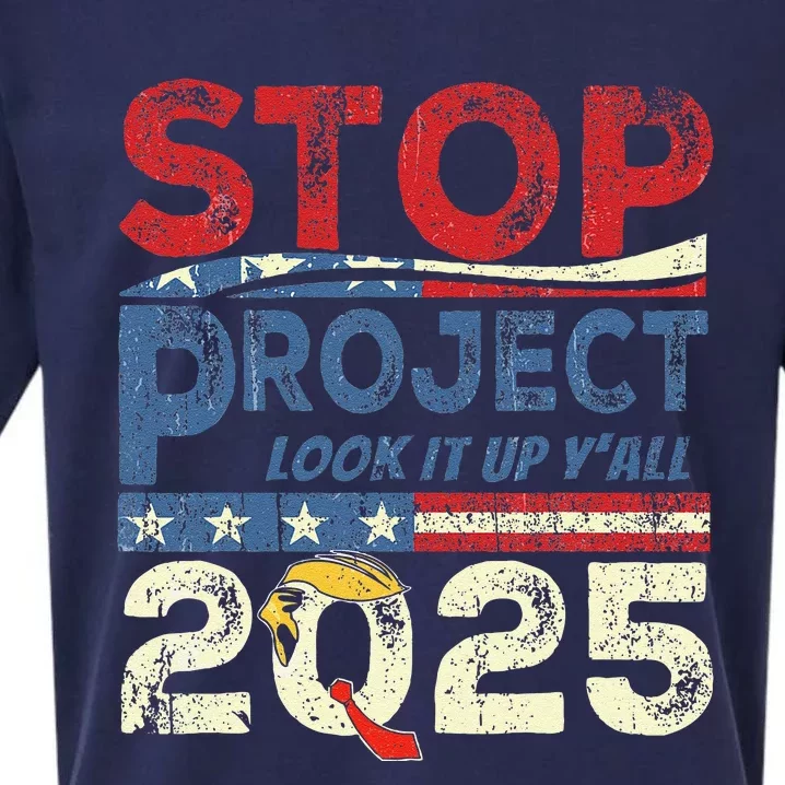 Stop Project 2025 Look It Up Y’All Sueded Cloud Jersey T-Shirt