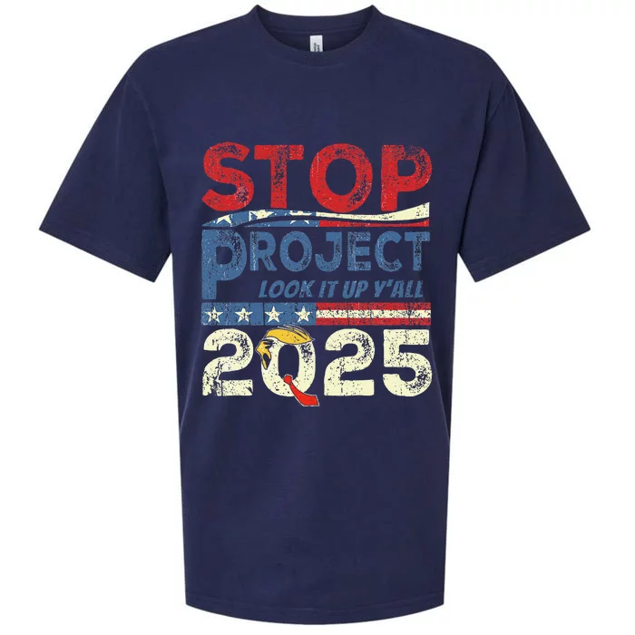 Stop Project 2025 Look It Up Y’All Sueded Cloud Jersey T-Shirt