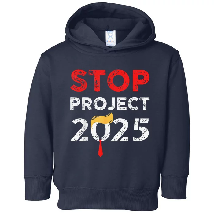 Stop Project 2025 TrumpS Project Anti Trump Funny Gift Toddler Hoodie