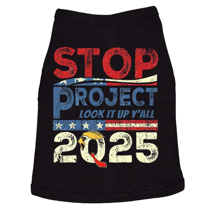 Stop Project 2025 Look It Up Y’All Doggie Tank