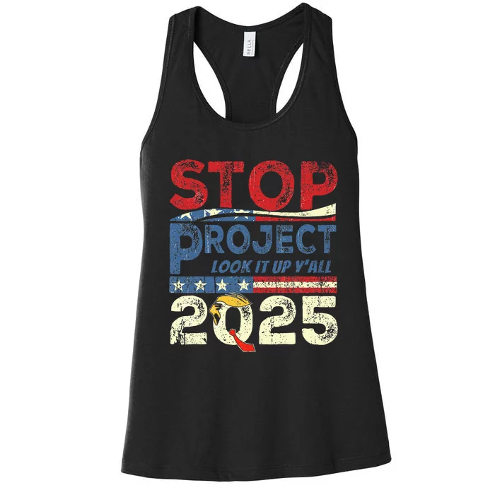 Stop Project 2025 Look It Up Y’All Women's Racerback Tank