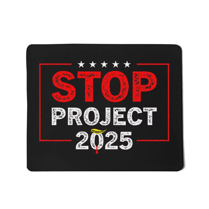 Stop Project 2025 Usa Flag Election 2024 Design Mousepad