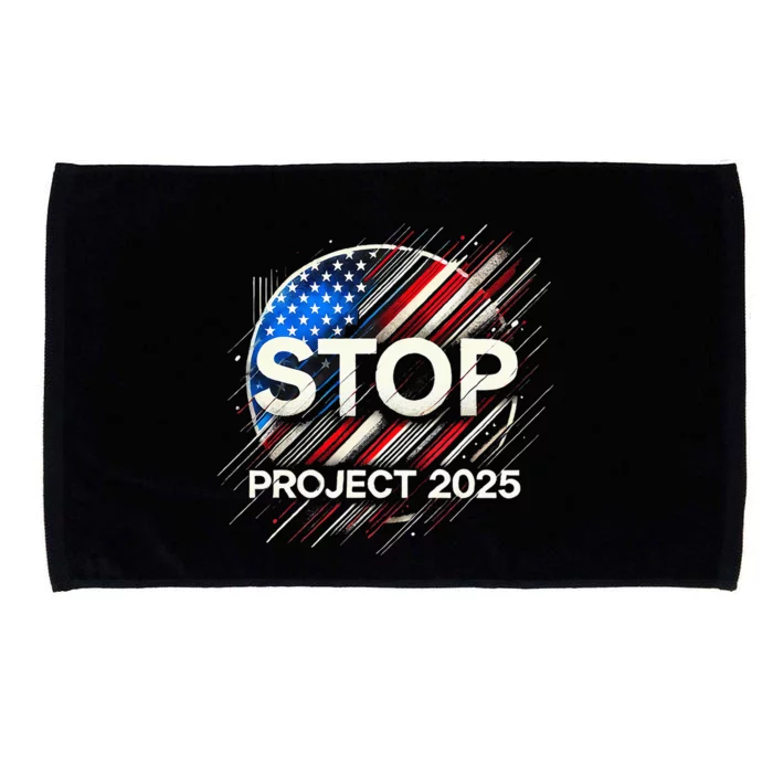 Stop Project 2025 Flag Usa Microfiber Hand Towel