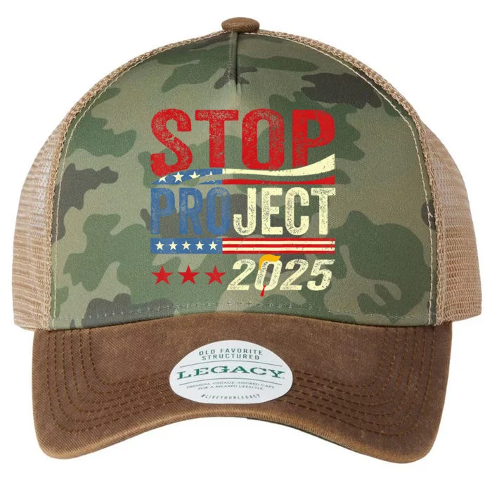 Stop Project 2025 Flag Usa Legacy Tie Dye Trucker Hat