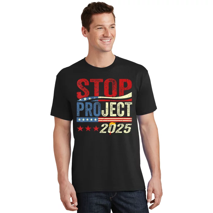 Stop Project 2025 Flag Usa T-Shirt