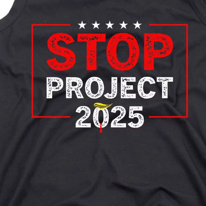 Stop Project 2025 Anti Trump Tank Top