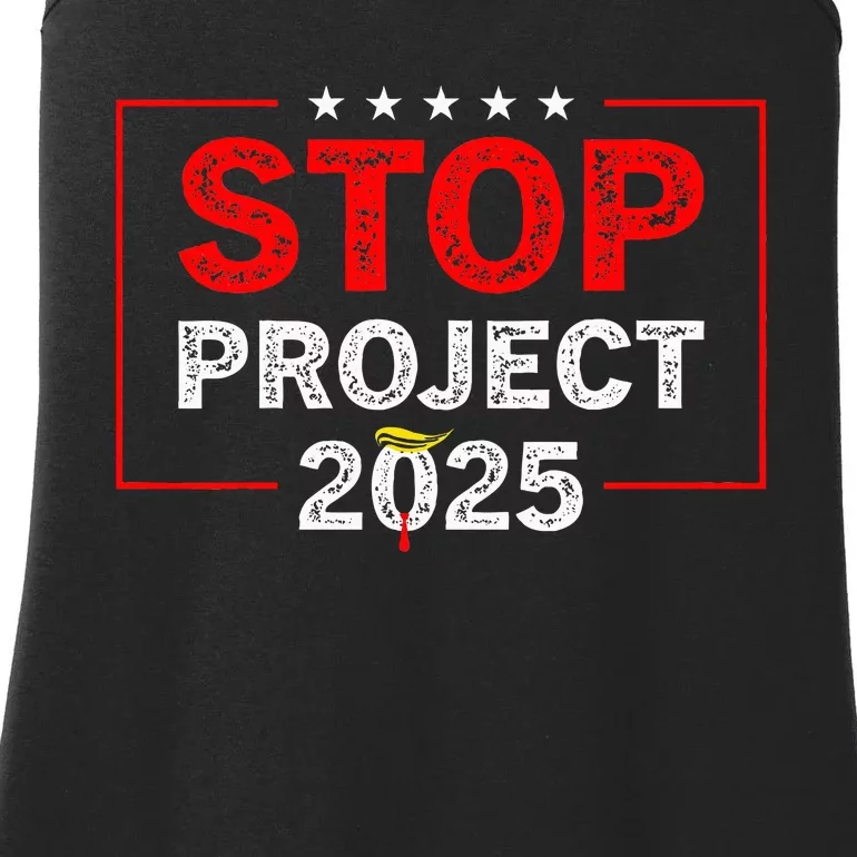 Stop Project 2025 TrumpS Project Anti Trump Ladies Essential Tank