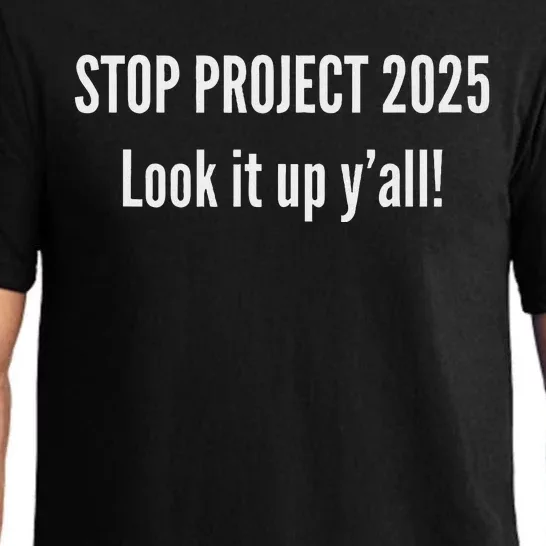 Stop Project 2025 Anti Trump Election Design Pajama Set