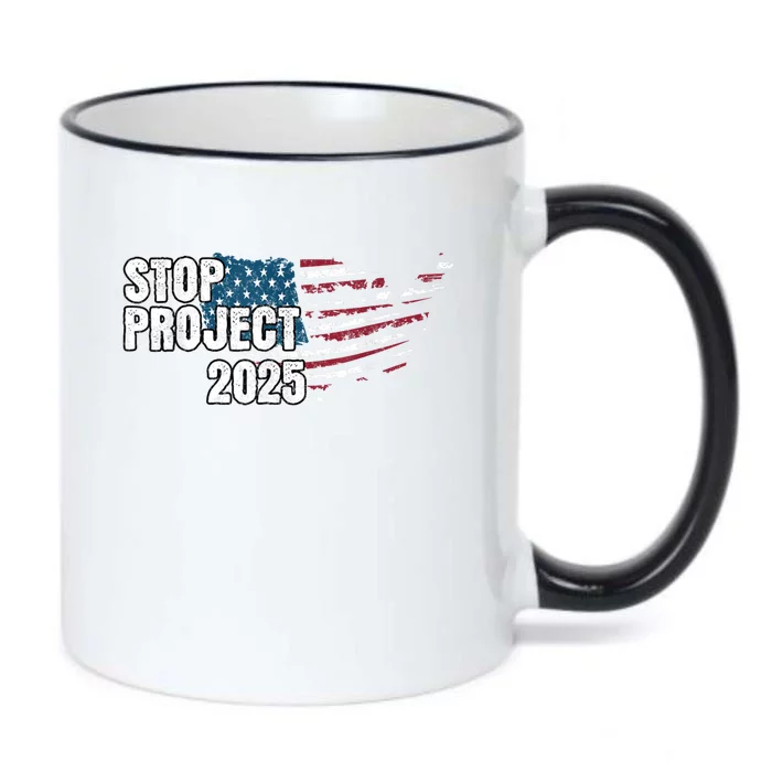 Stop Project 2025 Anti Trump Black Color Changing Mug